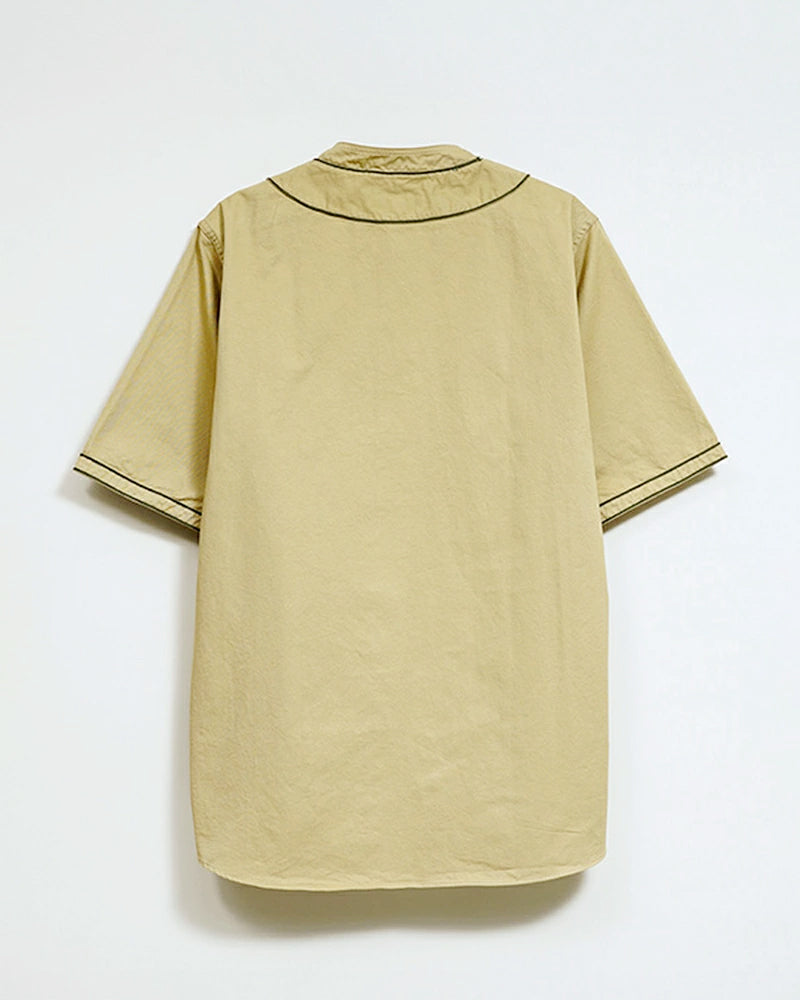 BASEBALL SHIRT SHORT SLEEVE COTTON TWILL
