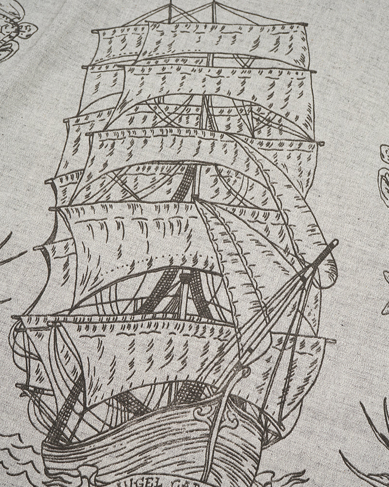 PRE-ORDER / OPEN COLLAR SHIRT SHORT SLEEVE / TATTOO PRINT