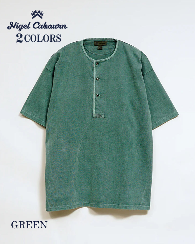 7.8oz HENLEY NECK T-SHIRT PIGMENT