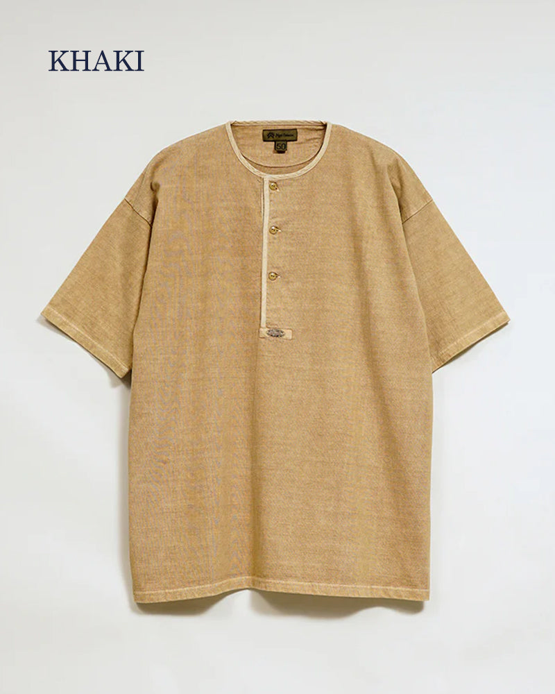 7.8oz HENLEY NECK T-SHIRT PIGMENT