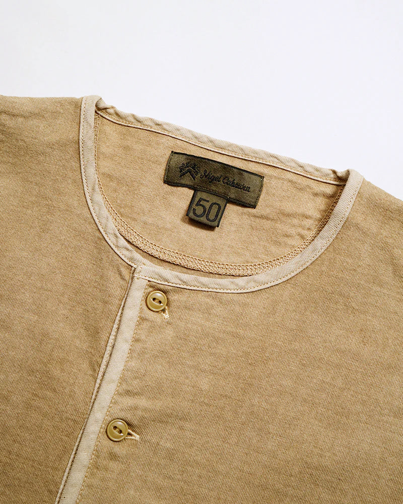 7.8oz HENLEY NECK T-SHIRT PIGMENT