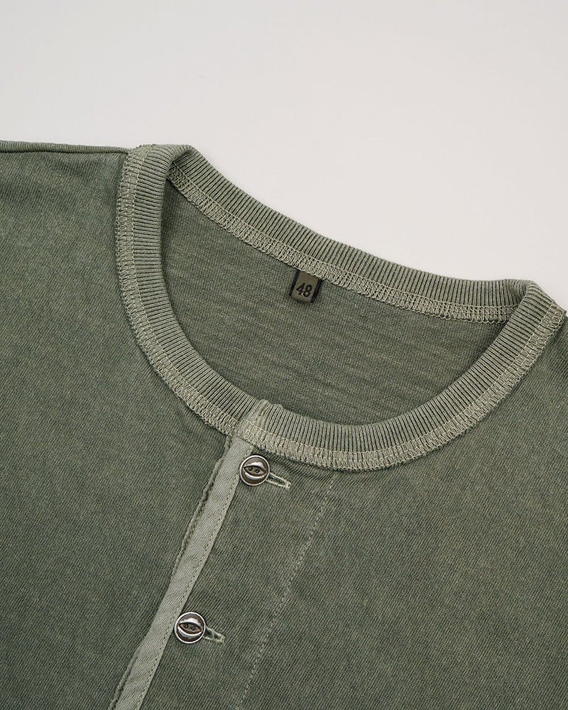 USMC T-SHIRT HENLEY NECK
