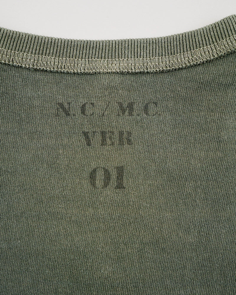 USMC T-SHIRT HENLEY NECK