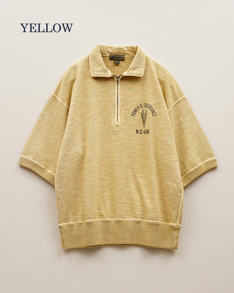 PRE-ORDER / HALF ZIP SWEAT SHORT SLEEVE