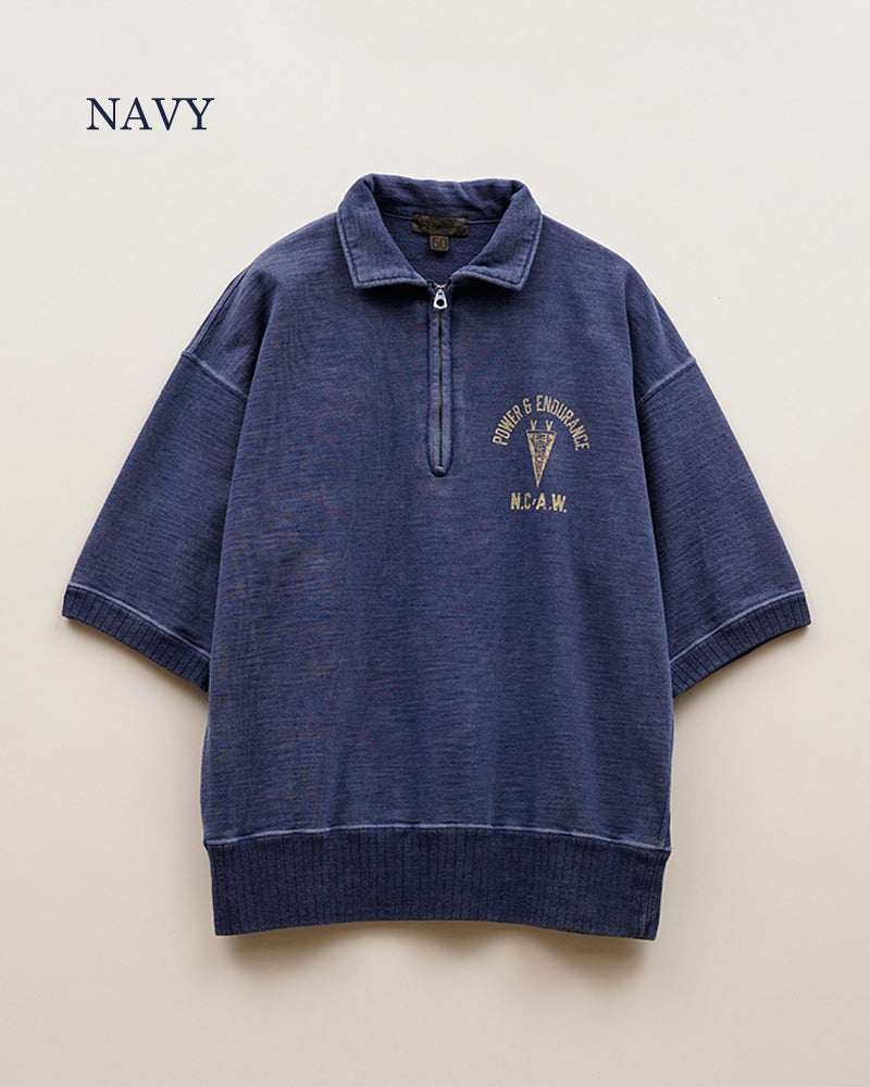 PRE-ORDER / HALF ZIP SWEAT SHORT SLEEVE