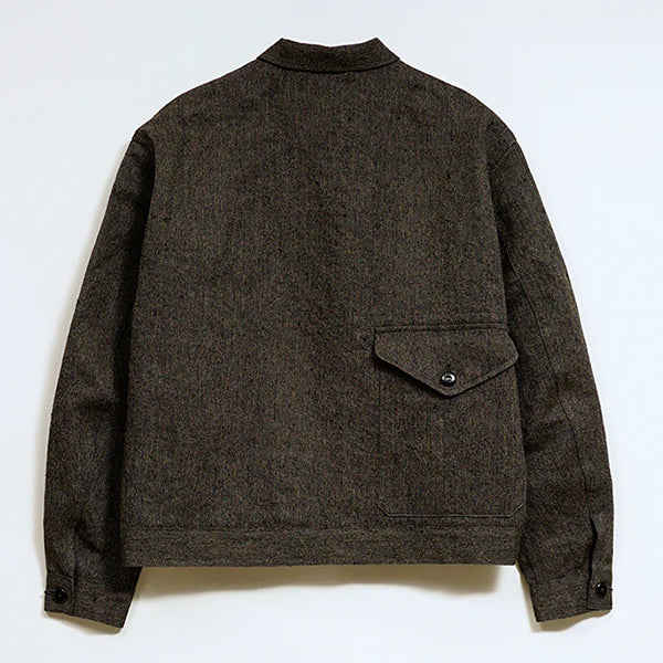 FRENCH WORK JACKET MIX BLACK CHAMBRAY / CHARCOAL GRAY