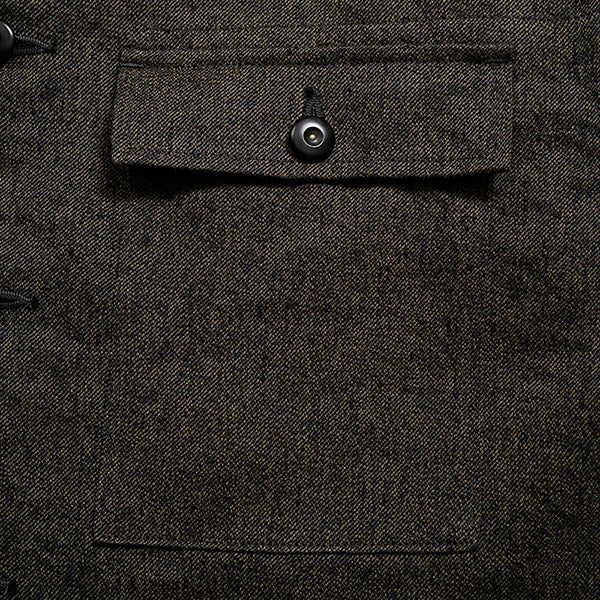 FRENCH WORK JACKET MIX BLACK CHAMBRAY / CHARCOAL GRAY