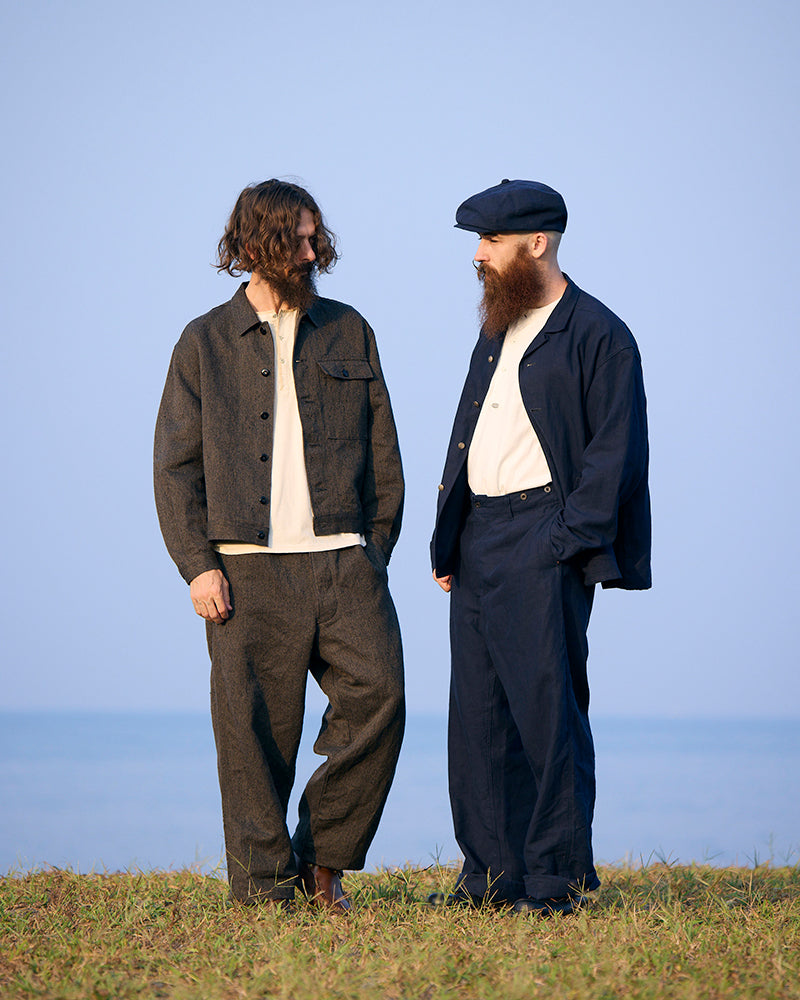 FRENCH CHORE JACKET LINEN NIDOM