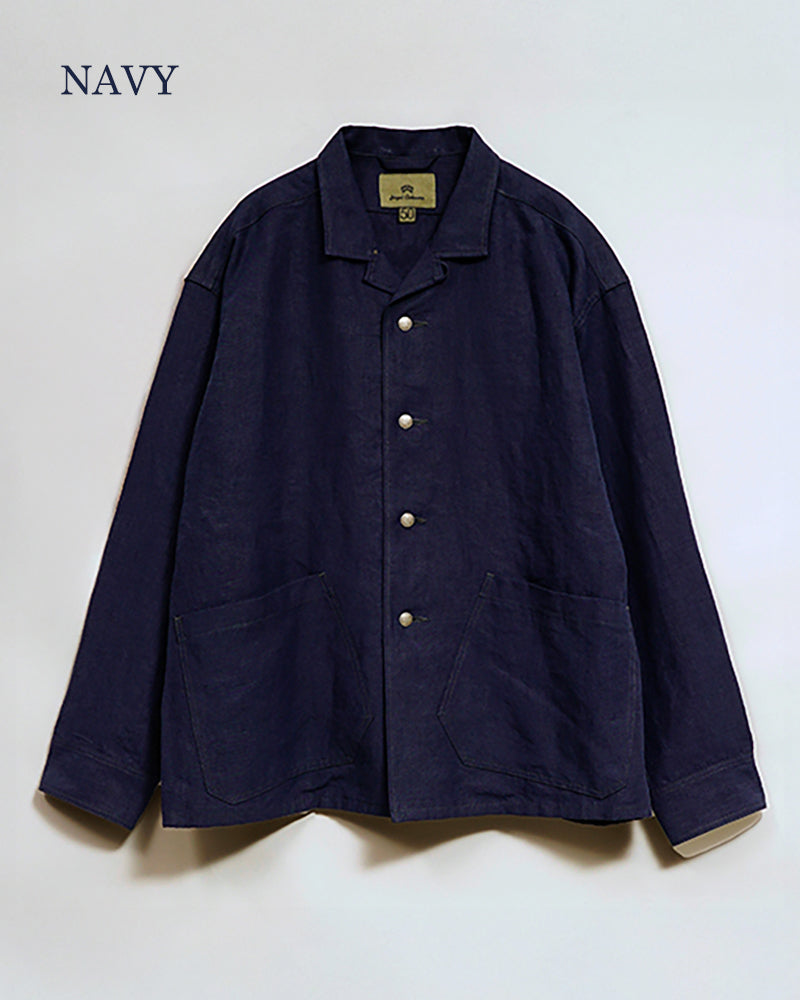 FRENCH CHORE JACKET LINEN NIDOM