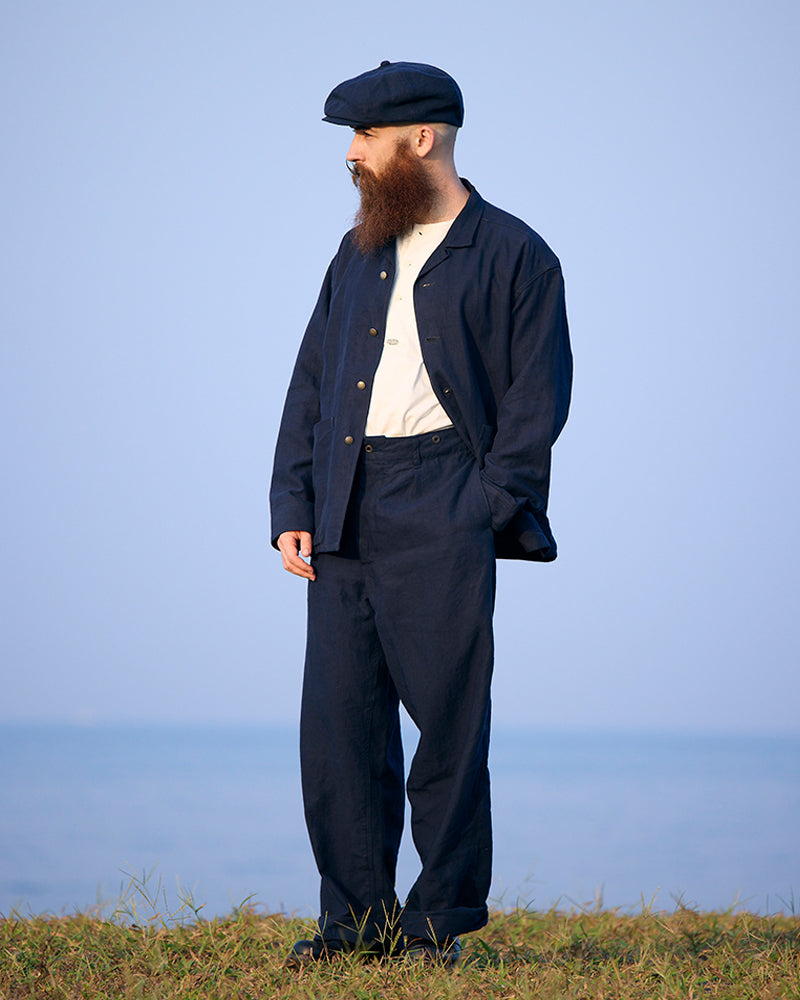 1930s FRENCH WORK PANT LINEN NIDOM