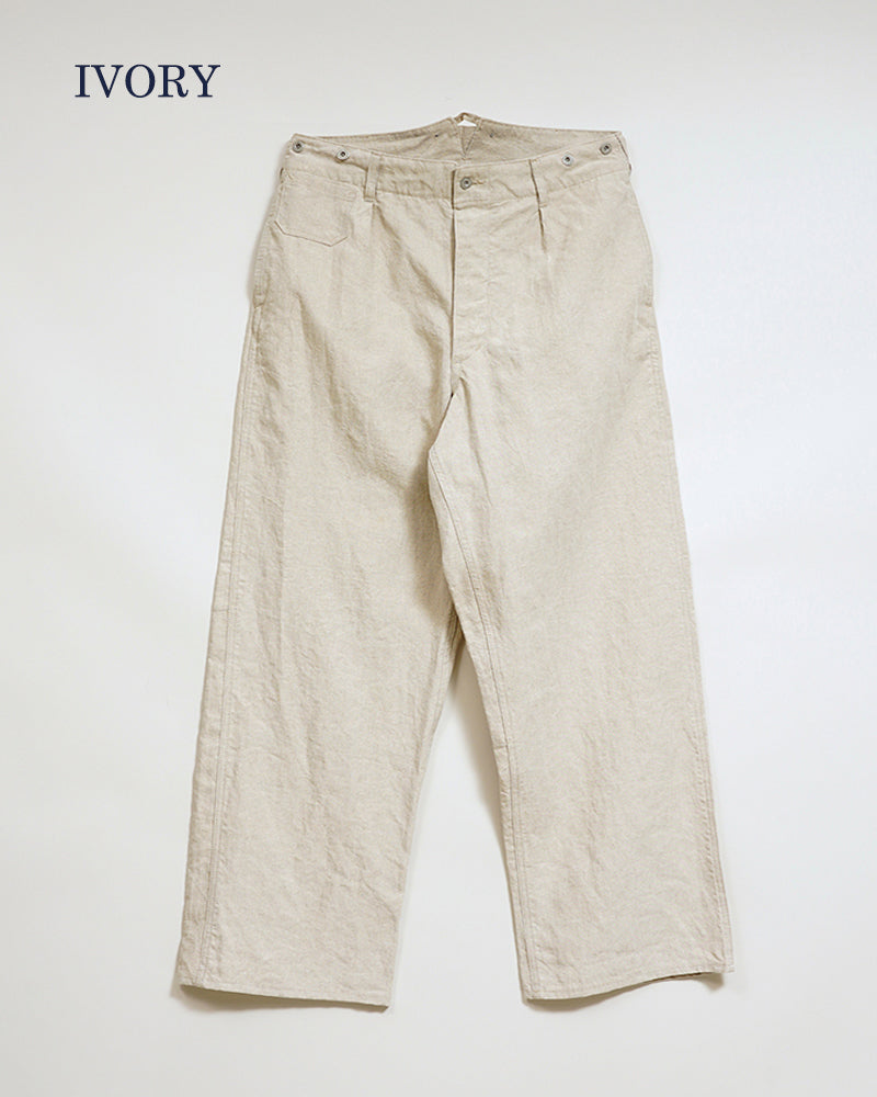 1930s FRENCH WORK PANT LINEN NIDOM