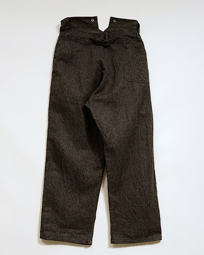 WIDE FRENCH WORK PANT CHAMBRAY / CHARCOAL GRAY