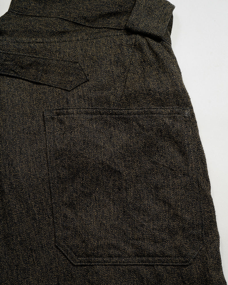 WIDE FRENCH WORK PANT CHAMBRAY / CHARCOAL GRAY