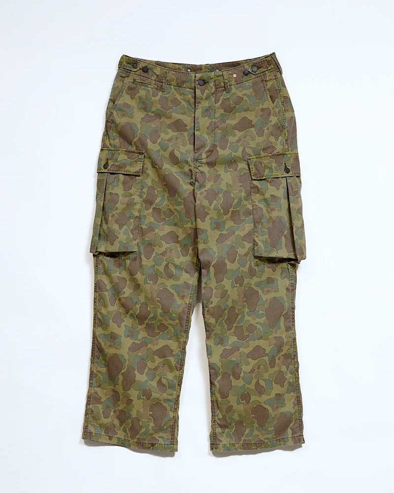 1940s MONKEY PANT MIX DUCK HUNTER CAMO / GREEN