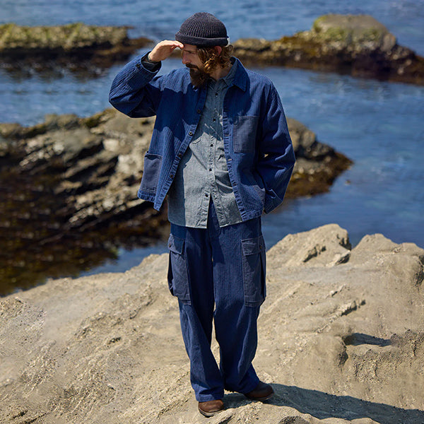 PRE-ORDER / 40s MONKEY PANT MIX HERRINGBONE