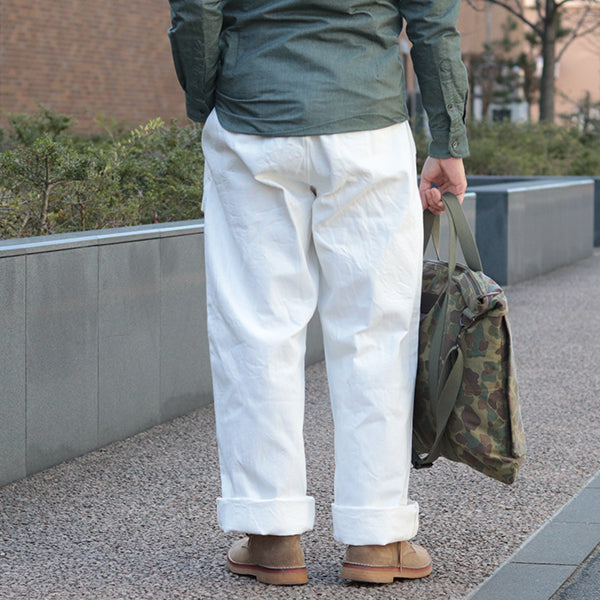 BRITISH ARMY PANT WHITE DENIM