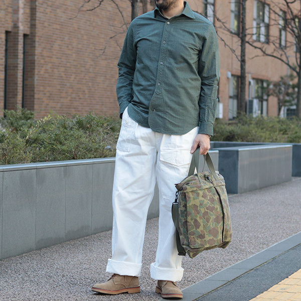 BRITISH ARMY PANT WHITE DENIM