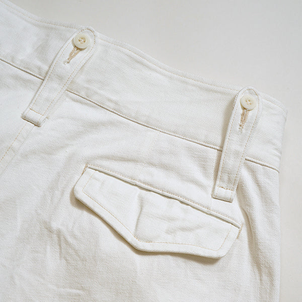 PRE-ORDER / BRITISH ARMY PANT WHITE DENIM