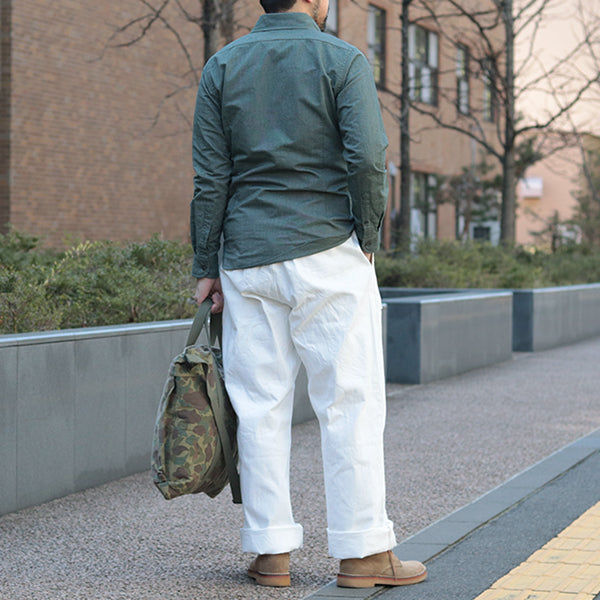 BRITISH ARMY PANT WHITE DENIM