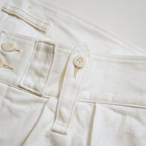 PRE-ORDER / BRITISH ARMY PANT WHITE DENIM