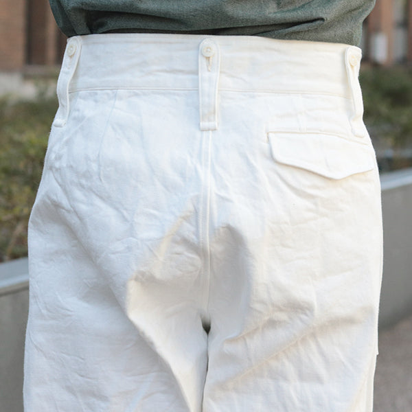 BRITISH ARMY PANT WHITE DENIM