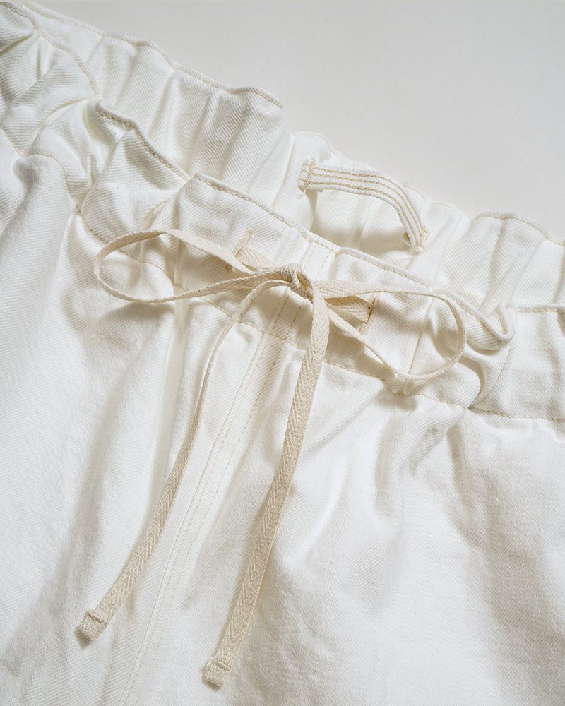 NEW GYM PANT WHITE DENIM / WHITE