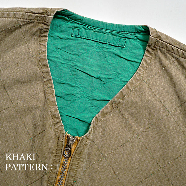 QUILTING DECK VEST REVERSIBLE RIPSTOP