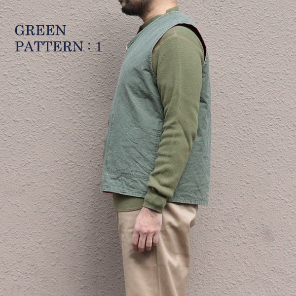 QUILTING DECK VEST REVERSIBLE RIPSTOP