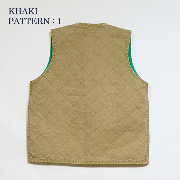 QUILTING DECK VEST REVERSIBLE RIPSTOP