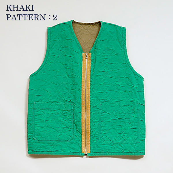 QUILTING DECK VEST REVERSIBLE RIPSTOP