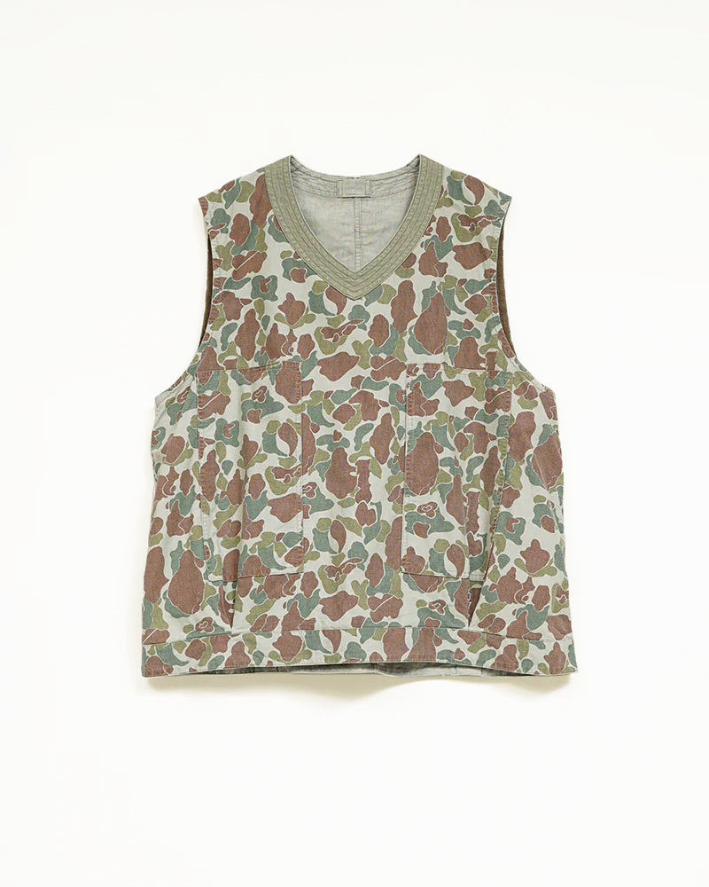 PULLOVER ARMY VEST CAMO / GREEN