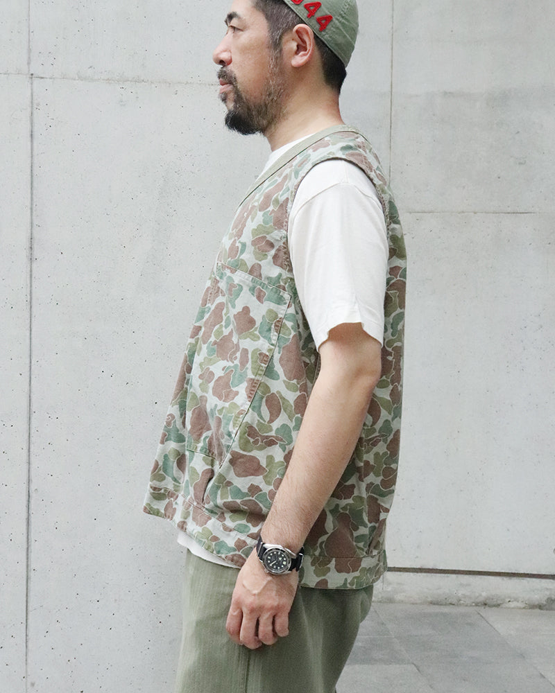 PULLOVER ARMY VEST CAMO / GREEN
