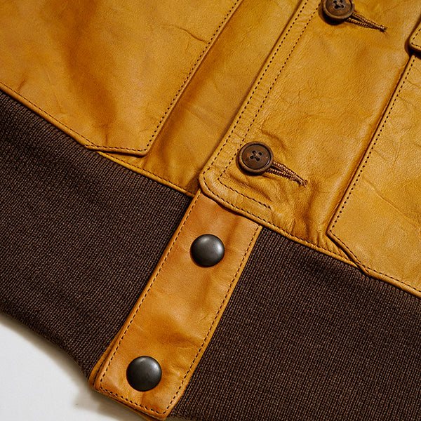 PRE-ORDER / A-1 FLIGHT JACKET HORSE NUBUCK / CAMEL
