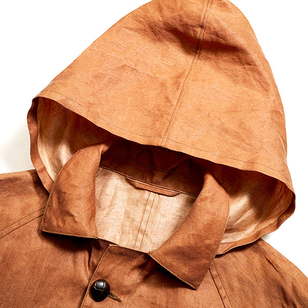 OX'ED SILVER / FISHERMAN COAT KAKISHIBU LINEN  / BROWN