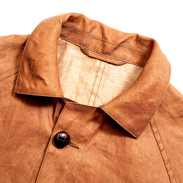 OX'ED SILVER / FISHERMAN COAT KAKISHIBU LINEN  / BROWN