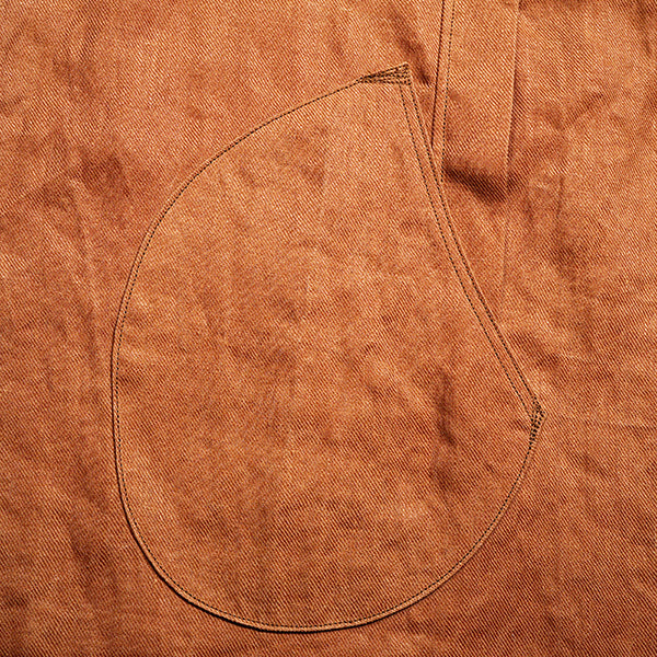 OX'ED SILVER / FISHERMAN COAT KAKISHIBU LINEN  / BROWN