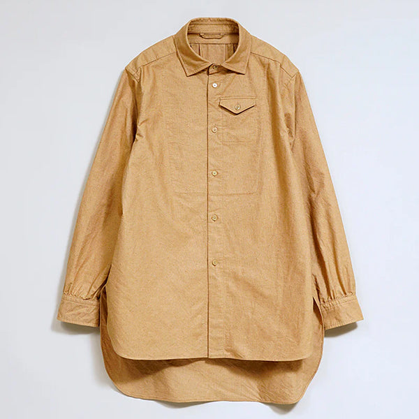OX'ED SILVER / RANCH WORKER SHIRT BROWN COTTON / BROWN