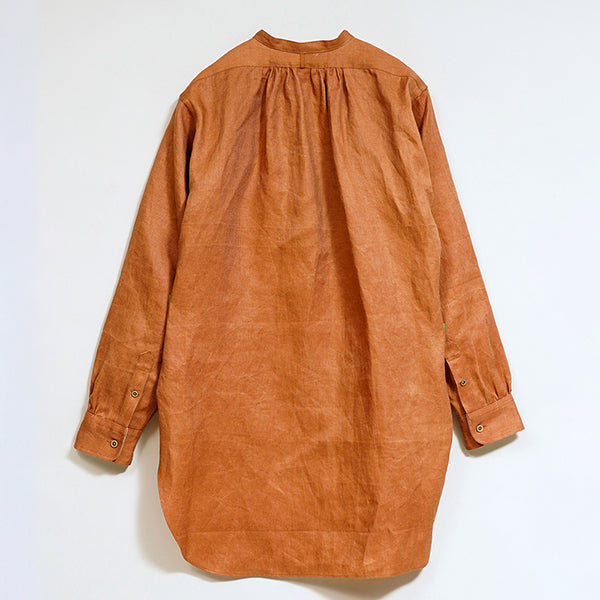 OX'ED SILVER / FISHERMAN SHIRT KAKISHIBU LINEN / BROWN