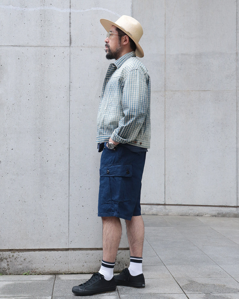 OX'ED SILVER / FARMER JACKET PALAKA CHECK / BLUE