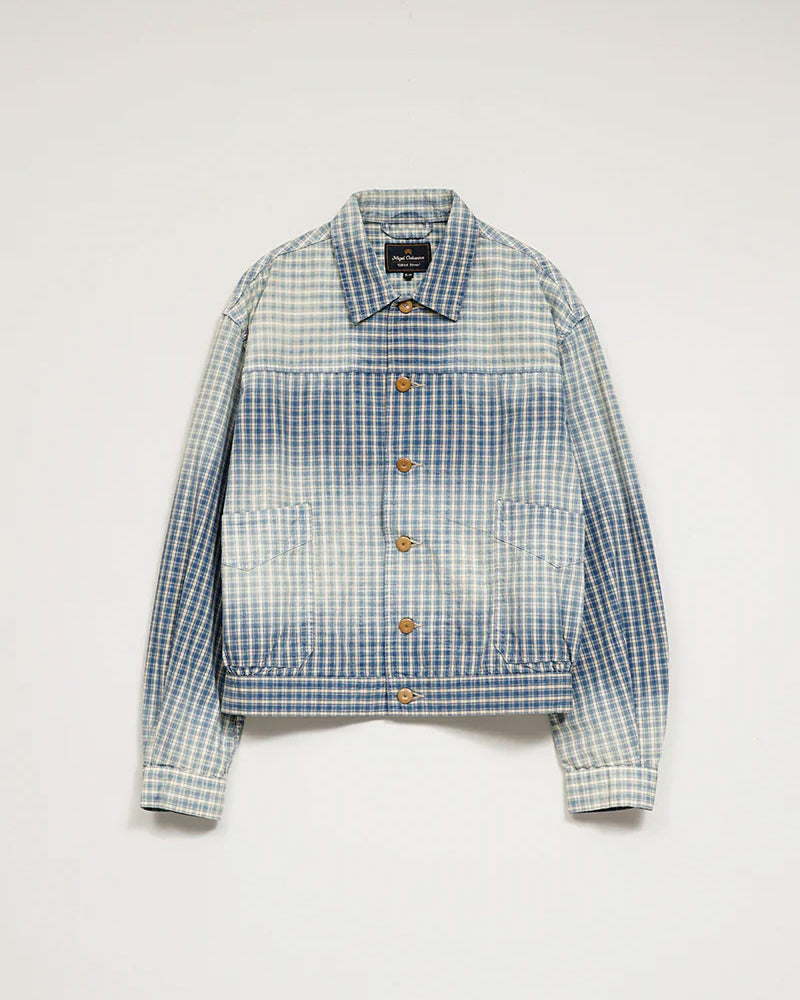 OX'ED SILVER / FARMER JACKET PALAKA CHECK / BLUE