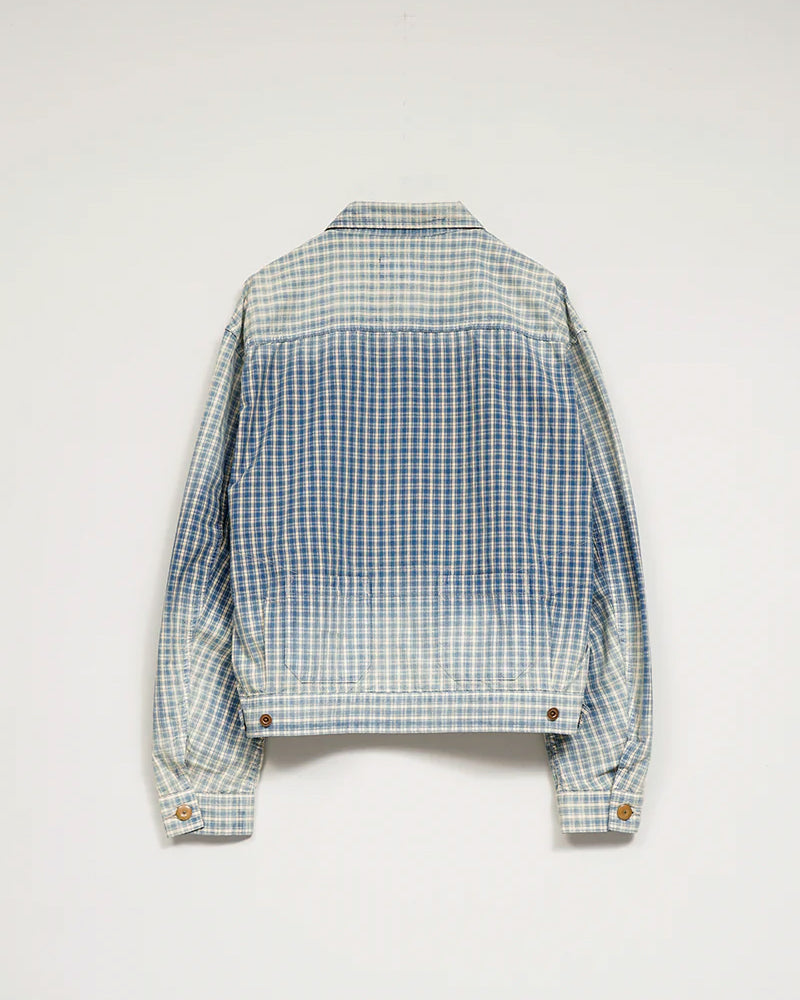 OX'ED SILVER / FARMER JACKET PALAKA CHECK / BLUE