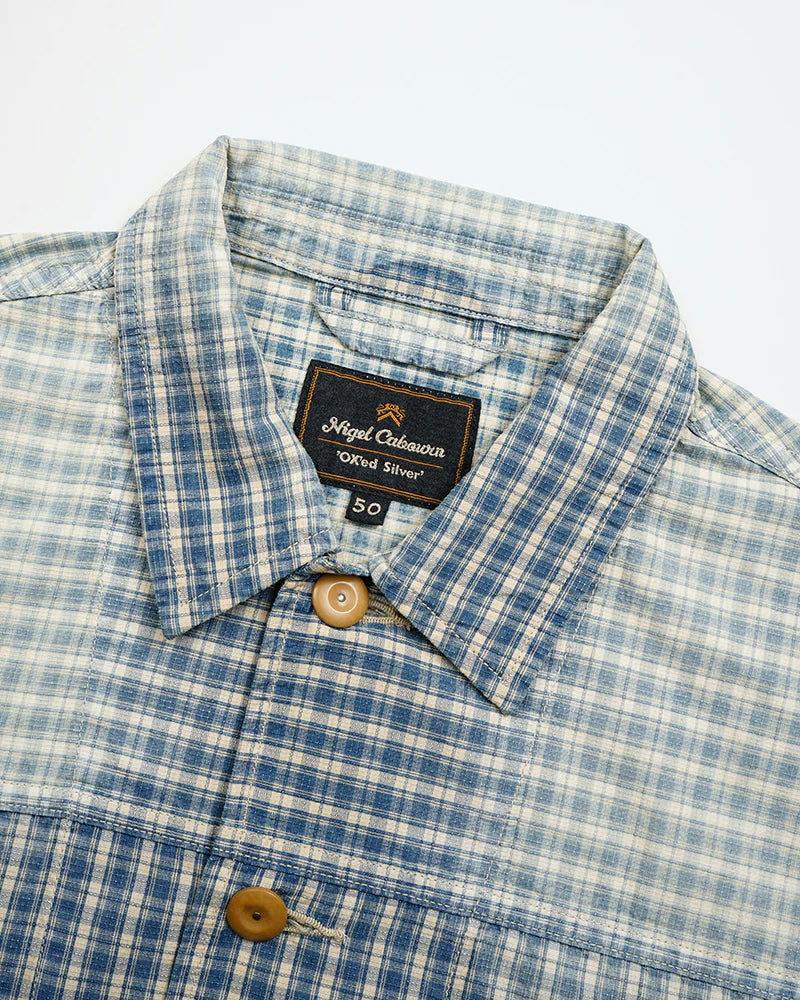 OX'ED SILVER / FARMER JACKET PALAKA CHECK / BLUE