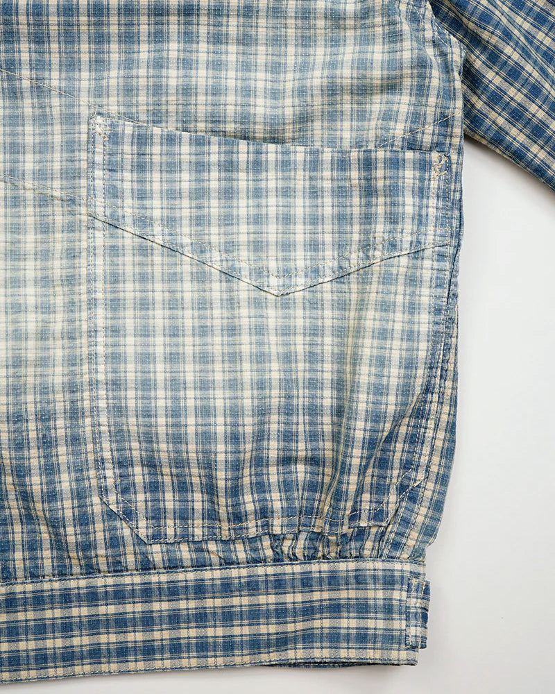 OX'ED SILVER / FARMER JACKET PALAKA CHECK / BLUE