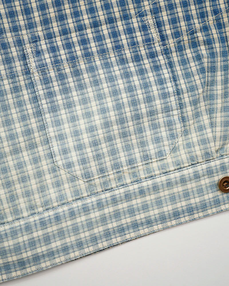 OX'ED SILVER / FARMER JACKET PALAKA CHECK / BLUE