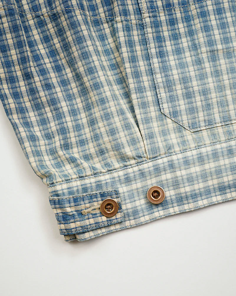 OX'ED SILVER / FARMER JACKET PALAKA CHECK / BLUE