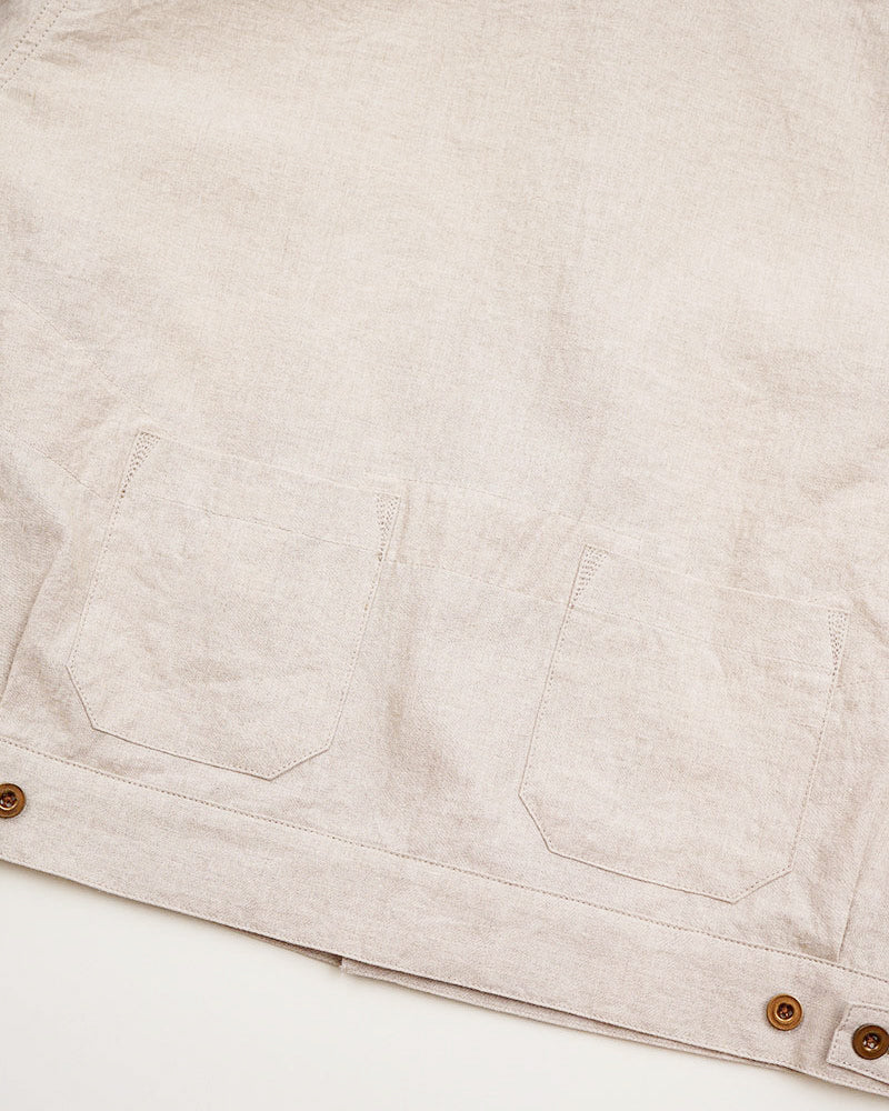 OX'ED SILVER / FARMER JACKET LINEN