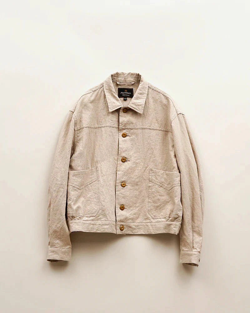 OX'ED SILVER / FARMER JACKET LINEN