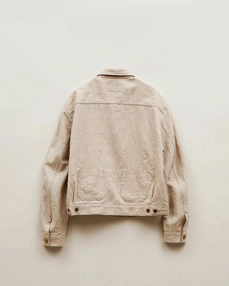 OX'ED SILVER / FARMER JACKET LINEN