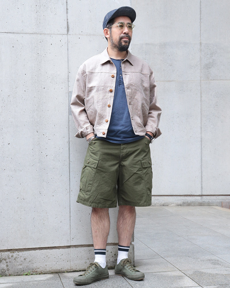 OX'ED SILVER / FARMER JACKET LINEN