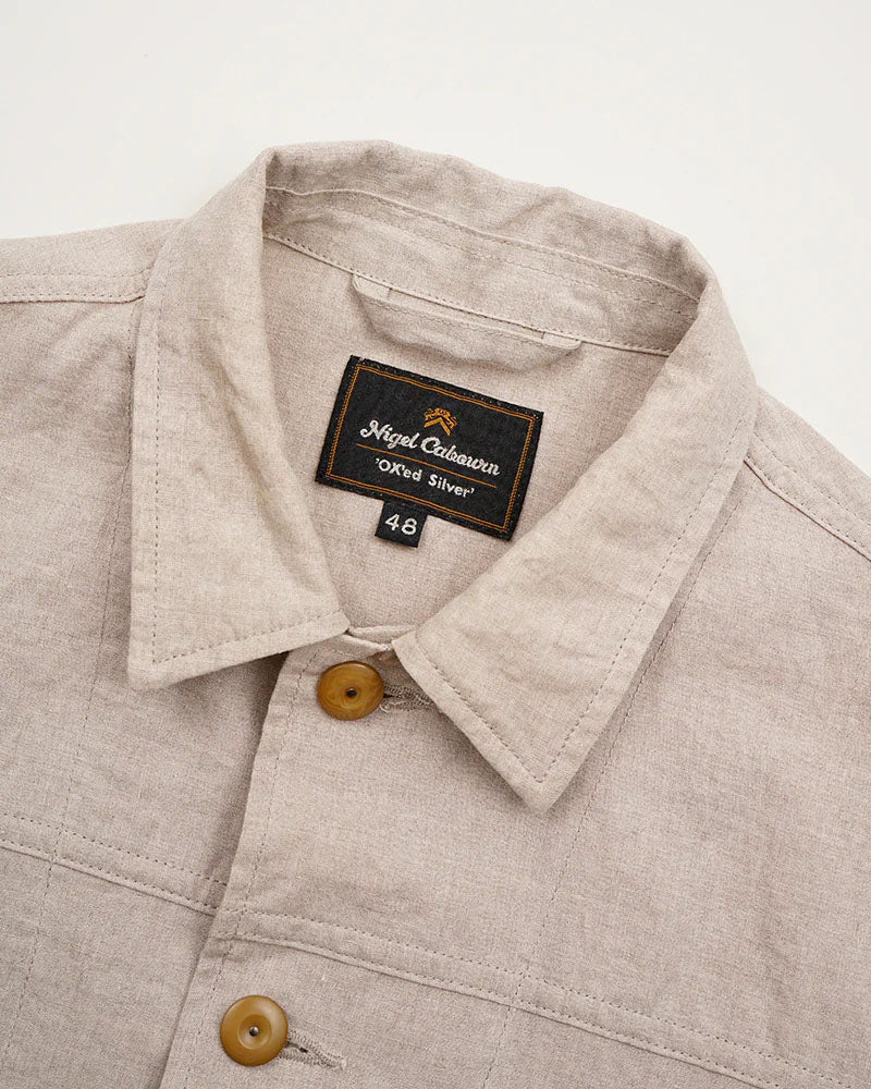 OX'ED SILVER / FARMER JACKET LINEN